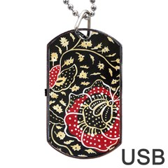 Art Batik Pattern Dog Tag Usb Flash (two Sides) by BangZart