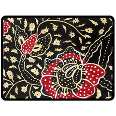 Art Batik Pattern Double Sided Fleece Blanket (large) 