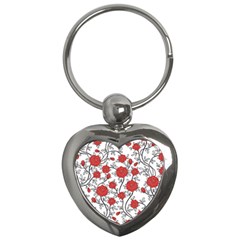 Texture Roses Flowers Key Chains (heart)  by BangZart