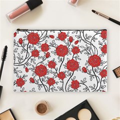 Texture Roses Flowers Cosmetic Bag (large)  by BangZart