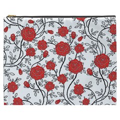 Texture Roses Flowers Cosmetic Bag (xxxl)  by BangZart