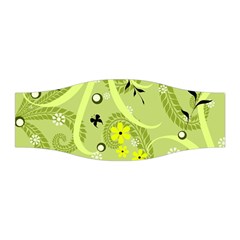 Flowers On A Green Background                            Stretchable Headband