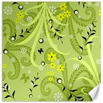 Flowers on a green background                            Canvas 20  x 20  19 x19.27  Canvas - 1