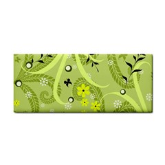 Flowers On A Green Background                            Hand Towel by LalyLauraFLM