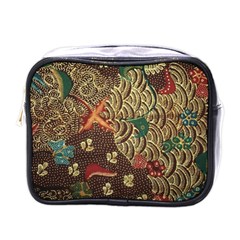 Art Traditional Flower  Batik Pattern Mini Toiletries Bags by BangZart