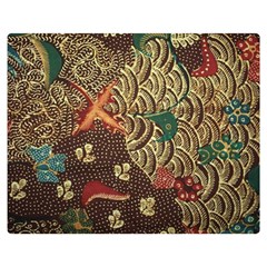 Art Traditional Flower  Batik Pattern Double Sided Flano Blanket (medium)  by BangZart