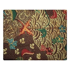 Art Traditional Flower  Batik Pattern Double Sided Flano Blanket (large)  by BangZart