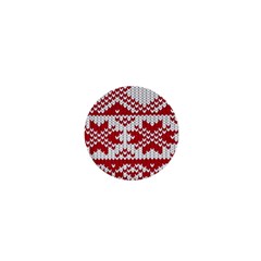 Crimson Knitting Pattern Background Vector 1  Mini Magnets by BangZart