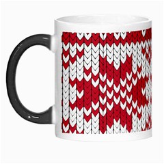 Crimson Knitting Pattern Background Vector Morph Mugs by BangZart