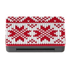 Crimson Knitting Pattern Background Vector Memory Card Reader With Cf by BangZart