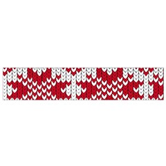 Crimson Knitting Pattern Background Vector Flano Scarf (small) by BangZart