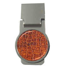 Crocodile Skin Texture Money Clips (round) 