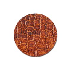 Crocodile Skin Texture Magnet 3  (round) by BangZart