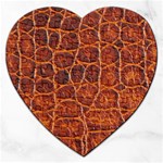 Crocodile Skin Texture Jigsaw Puzzle (Heart) Front