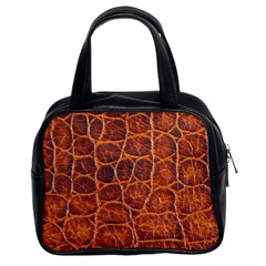 Crocodile Skin Texture Classic Handbags (2 Sides) by BangZart