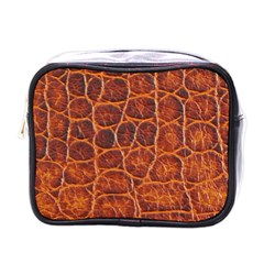 Crocodile Skin Texture Mini Toiletries Bags by BangZart