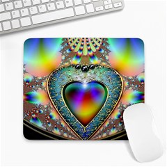 Rainbow Fractal Large Mousepads by BangZart