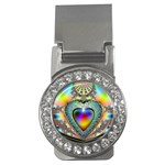 Rainbow Fractal Money Clips (CZ)  Front