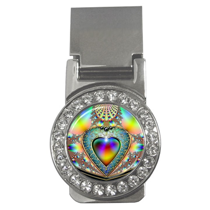 Rainbow Fractal Money Clips (CZ) 