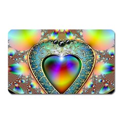 Rainbow Fractal Magnet (rectangular) by BangZart