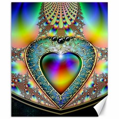 Rainbow Fractal Canvas 8  X 10  by BangZart