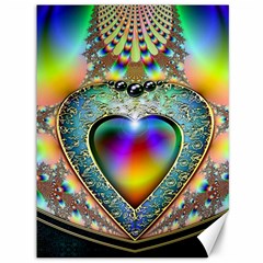 Rainbow Fractal Canvas 36  X 48   by BangZart