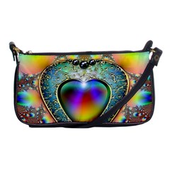 Rainbow Fractal Shoulder Clutch Bags by BangZart