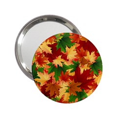 Autumn Leaves 2 25  Handbag Mirrors