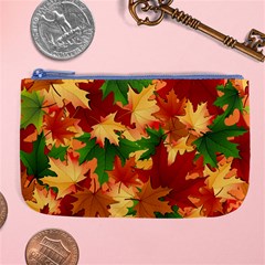 Autumn Leaves Large Coin Purse by BangZart