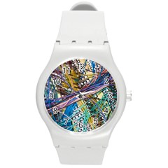 Circuit Computer Round Plastic Sport Watch (m) by BangZart