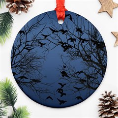 Crow Flock  Ornament (round) by Valentinaart