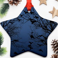 Crow Flock  Ornament (star) by Valentinaart