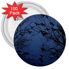 Crow Flock  3  Buttons (100 Pack)  by Valentinaart