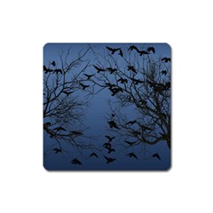 Crow Flock  Square Magnet by Valentinaart