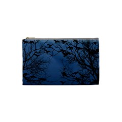 Crow Flock  Cosmetic Bag (small)  by Valentinaart