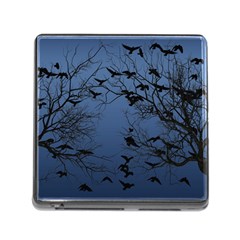 Crow Flock  Memory Card Reader (square) by Valentinaart