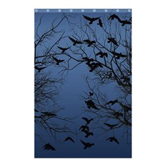 Crow Flock  Shower Curtain 48  X 72  (small)  by Valentinaart