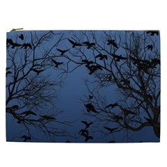 Crow Flock  Cosmetic Bag (xxl)  by Valentinaart