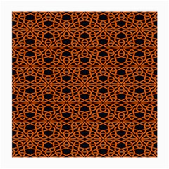 Triangle Knot Orange And Black Fabric Medium Glasses Cloth (2-side) by BangZart