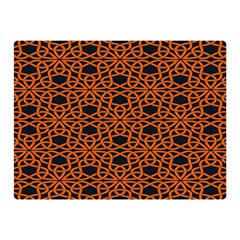 Triangle Knot Orange And Black Fabric Double Sided Flano Blanket (mini)  by BangZart