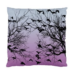 Crow Flock  Standard Cushion Case (two Sides) by Valentinaart