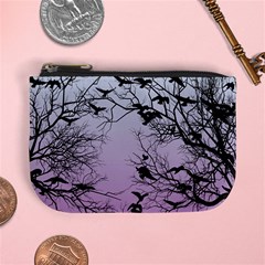 Crow Flock  Mini Coin Purses by Valentinaart