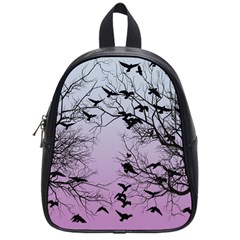 Crow Flock  School Bags (small)  by Valentinaart