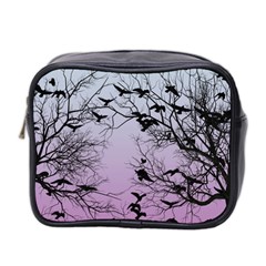 Crow Flock  Mini Toiletries Bag 2-side by Valentinaart