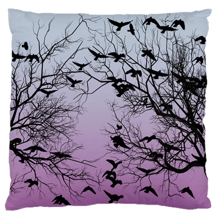 Crow flock  Standard Flano Cushion Case (Two Sides)