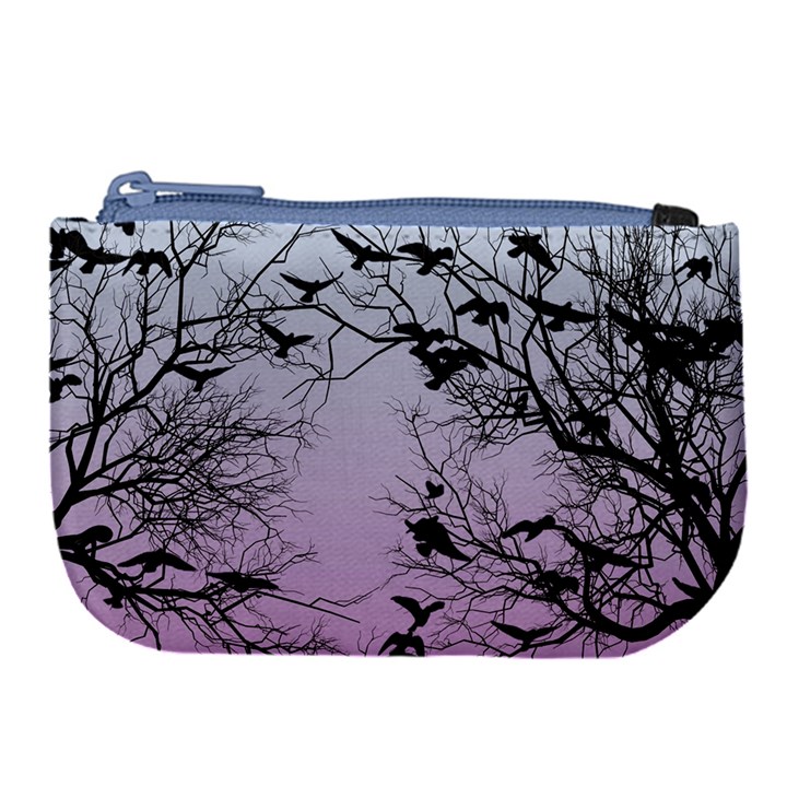 Crow flock  Large Coin Purse