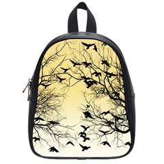 Crow Flock  School Bags (small)  by Valentinaart