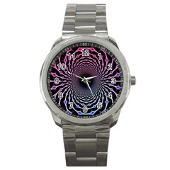 Spider Web Sport Metal Watch by BangZart