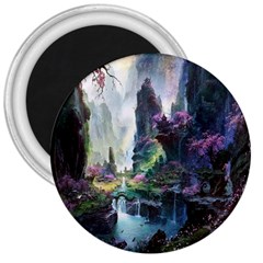 Fantastic World Fantasy Painting 3  Magnets by BangZart