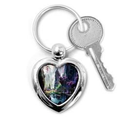 Fantastic World Fantasy Painting Key Chains (heart)  by BangZart